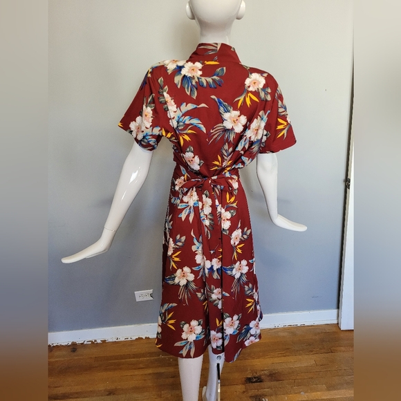 Rock N Romance Honolulu Dress with Neck Tie Detail, VGUC, Size 14 - Picture 6 of 11